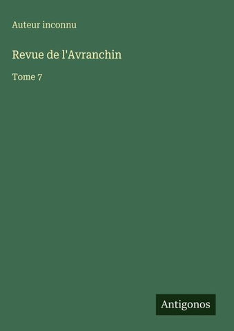 Revue de l'Avranchin