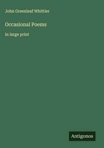 Occasional Poems