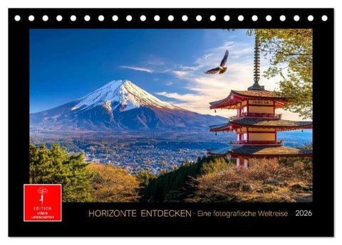 Horizonte entdecken - eine fotografische Weltreise (Tischkalender 2026 DIN A5 quer), CALVENDO Monatskalender