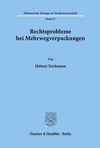 Rechtsprobleme bei Mehrwegverpackungen.