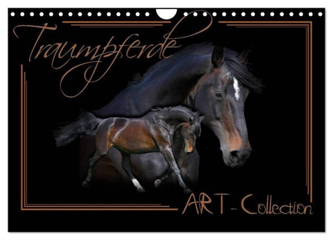 Traumpferde-ART-Collection (Wandkalender 2026 DIN A4 quer), CALVENDO Monatskalender