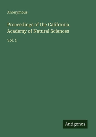 Proceedings of the California Academy of Natural Sciences