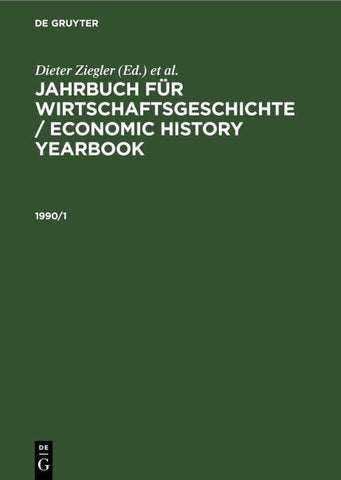 Jahrbuch für Wirtschaftsgeschichte / Economic History Yearbook. 1990, Teil 1