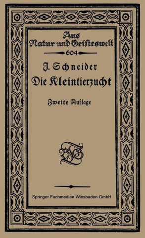 Die Kleintierzucht