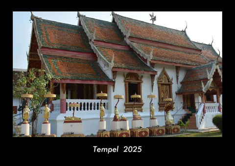 Tempel  2025 Fotokalender DIN A3
