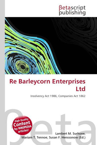 Re Barleycorn Enterprises Ltd