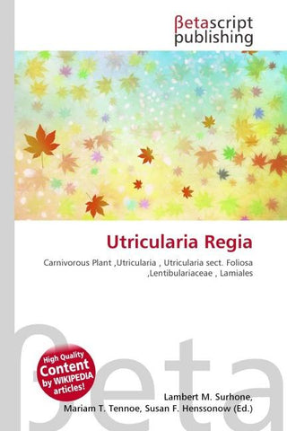 Utricularia Regia
