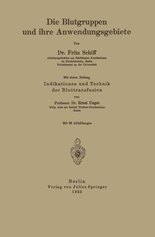 Die Blutgruppen und ihre Anwendungsgebiete