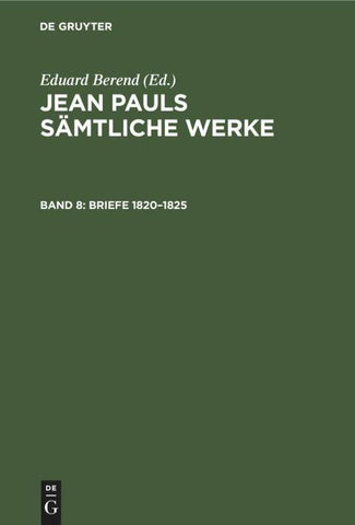 Briefe 1820–1825