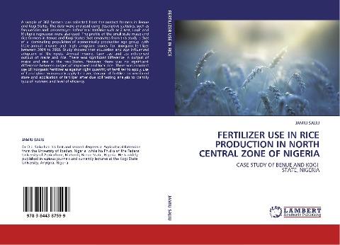 FERTILIZER USE IN RICE PRODUCTION IN NORTH CENTRAL ZONE OF NIGERIA