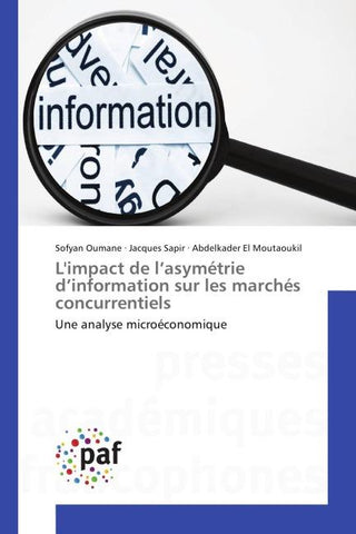 L'impact de l'asymétrie d'information sur les marchés concurrentiels