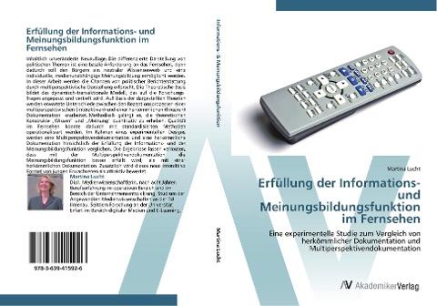 Erfüllung der Informations- und Meinungsbildungsfunktion im Fernsehen