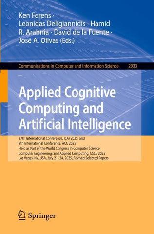 Applied Cognitive Computing and Artificial Intelligence