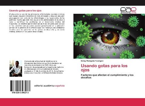 Usando gotas para los ojos