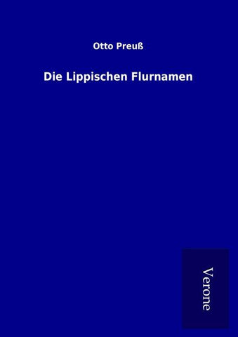 Die Lippischen Flurnamen