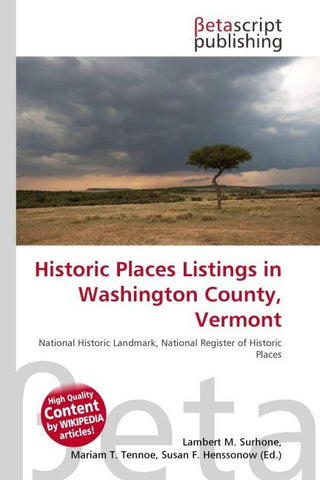 Historic Places Listings in Washington County, Vermont