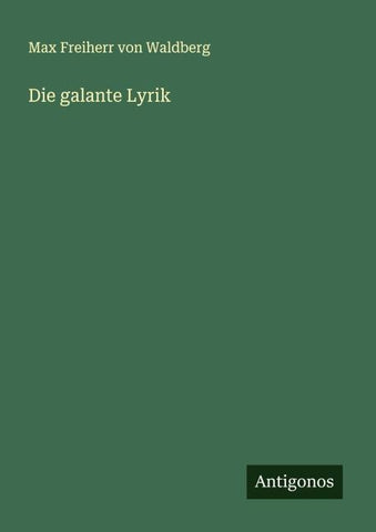 Die galante Lyrik