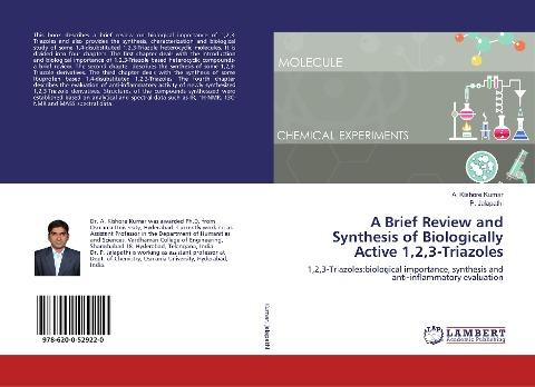 A Brief Review and Synthesis of Biologically Active 1,2,3-Triazoles