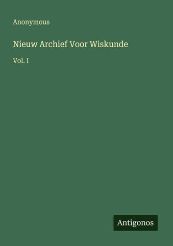 Nieuw Archief Voor Wiskunde