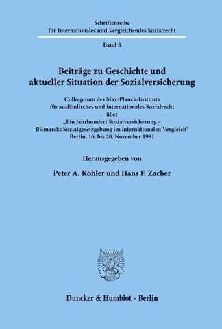 Beiträge zu Geschichte und aktueller Situation der Sozialversicherung.