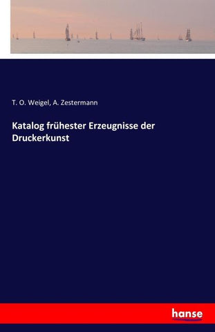 Katalog frühester Erzeugnisse der Druckerkunst