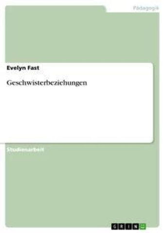 Geschwisterbeziehungen