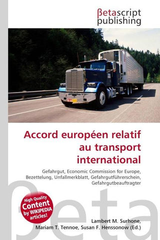 Accord européen relatif au transport international