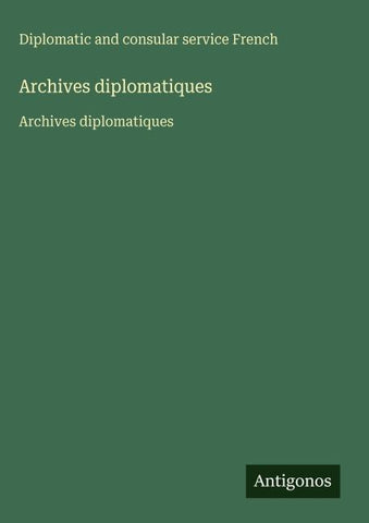 Archives diplomatiques
