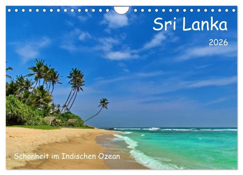 Sri Lanka, Schönheit im Indischen Ozean (Wandkalender 2026 DIN A4 quer), CALVENDO Monatskalender