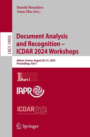 Document Analysis and Recognition – ICDAR 2024 Workshops