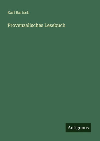 Provenzalisches Lesebuch