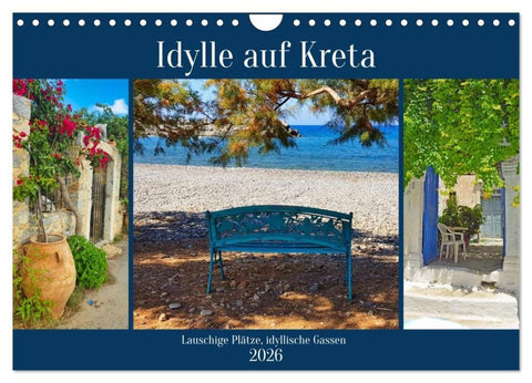 Idylle auf Kreta (Wandkalender 2026 DIN A4 quer), CALVENDO Monatskalender