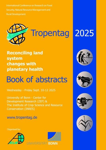 Tropentag 2025-International Research on Food Security, Natural Resource Management and Rural Development