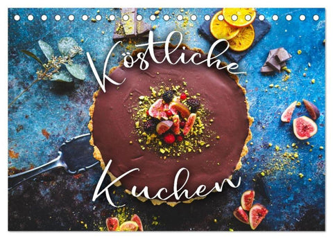 Köstliche Kuchen (Tischkalender 2026 DIN A5 quer), CALVENDO Monatskalender
