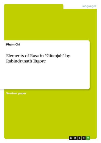 Elements of Rasa in "Gitanjali" by Rabindranath Tagore