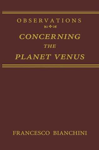 Observations Concerning the Planet Venus
