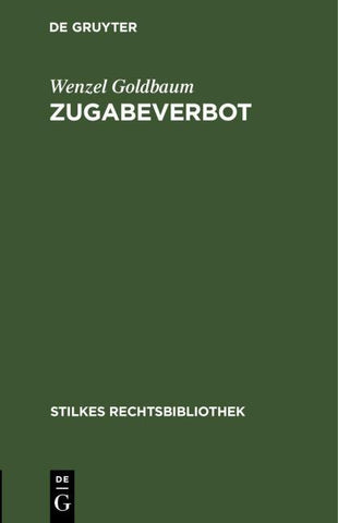 Zugabeverbot