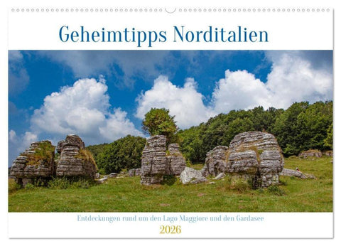 Geheimtipps Norditalien (Wandkalender 2026 DIN A2 quer), CALVENDO Monatskalender
