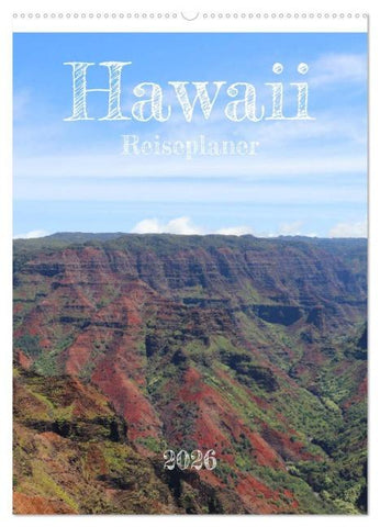 Hawaii - Reiseplaner (Wandkalender 2026 DIN A2 hoch), CALVENDO Monatskalender