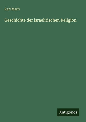 Geschichte der israelitischen Religion