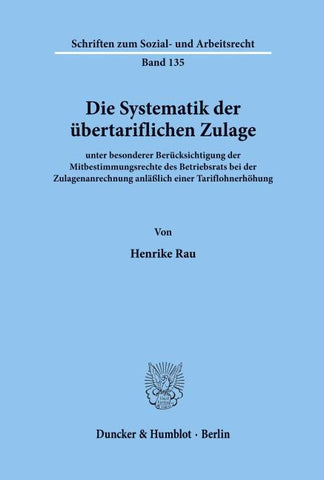 Die Systematik der übertariflichen Zulage