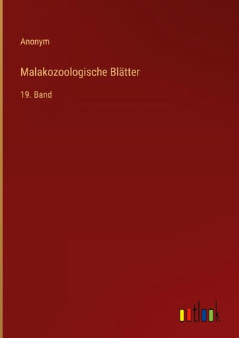 Malakozoologische Blätter
