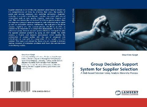 Group Decision Support System for Supplier Selection