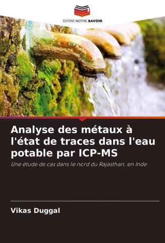 Analyse des métaux à l'état de traces dans l'eau potable par ICP-MS