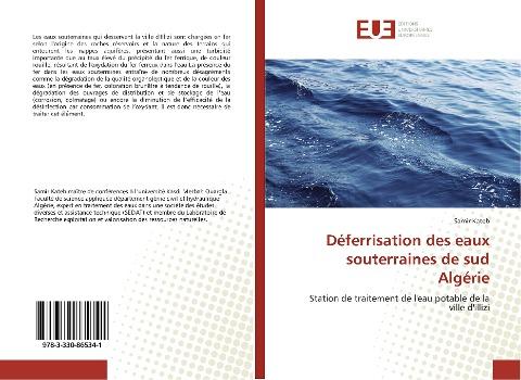 Déferrisation des eaux souterraines de sud Algérie