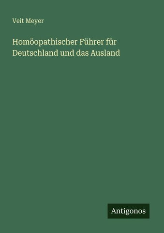 Homöopathischer Führer für Deutschland und das Ausland