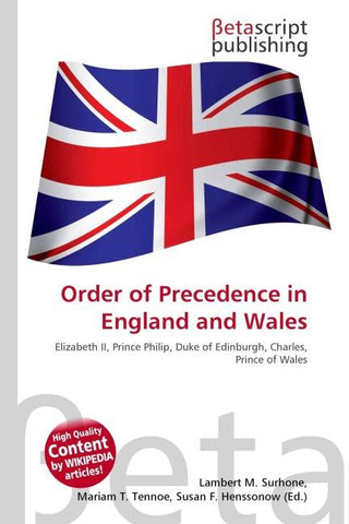 Order of Precedence in England and Wales