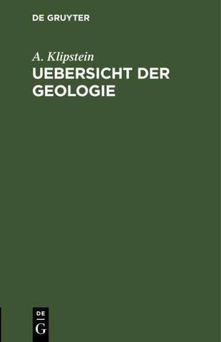 Uebersicht der Geologie