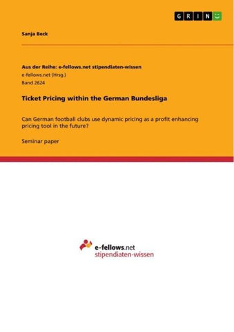 Ticket Pricing within the German Bundesliga