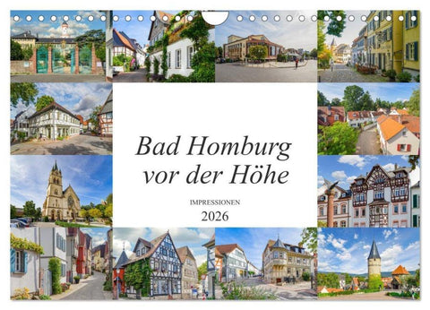 Bad Homburg vor der Höhe Impressionen (Wandkalender 2026 DIN A4 quer), CALVENDO Monatskalender